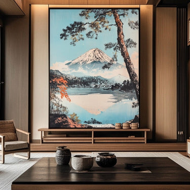 Japanese Painting of Mount Fuji